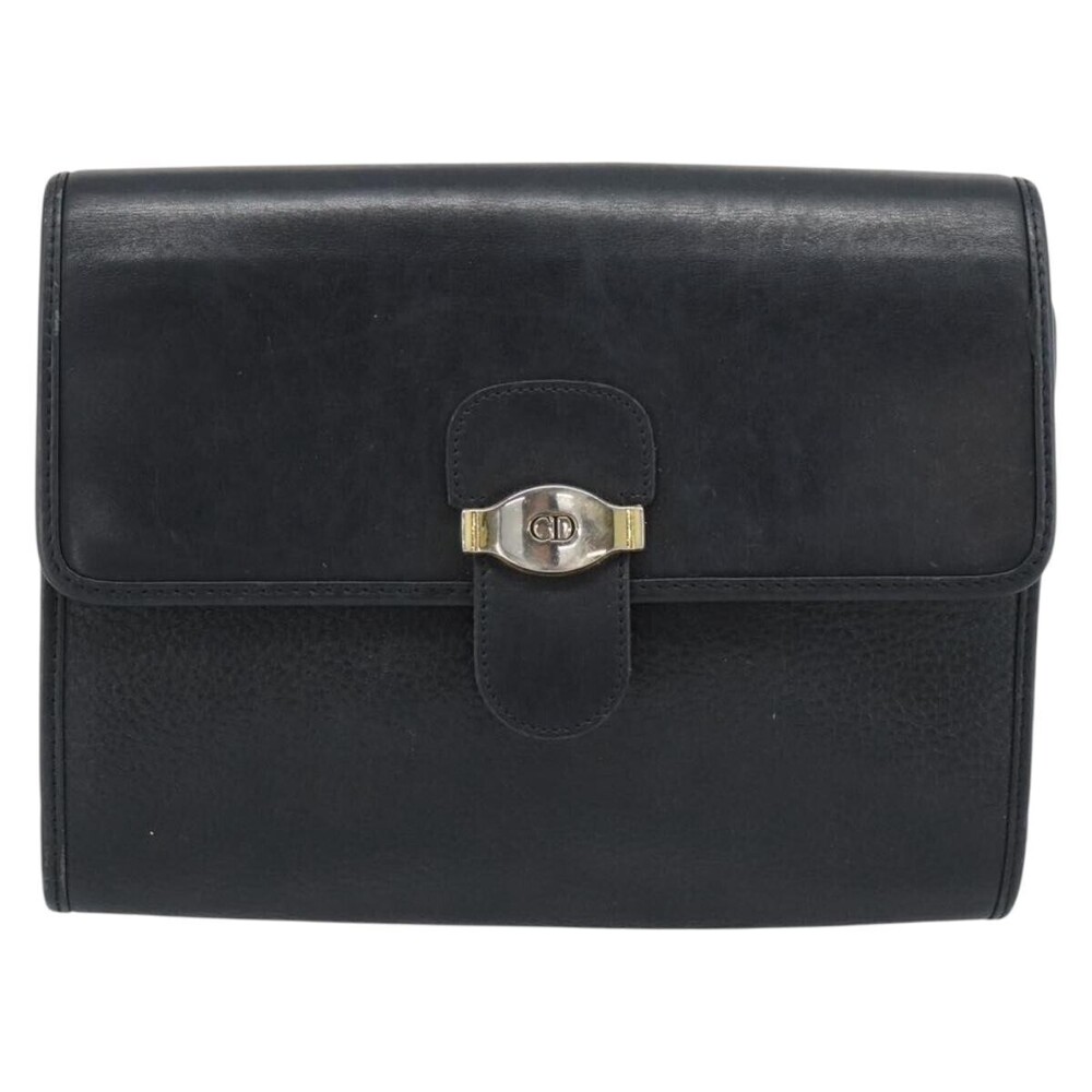 Christian Dior Vintage CD Flap Leather Medium